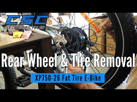E-Bike - Rear Wheel & Tire Removal Plus Slime and Mr Tuffy Install