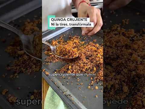 Quinoa crujiente para ensaladas y toppings. Más fibra y proteína.  #shorts #receta #addy