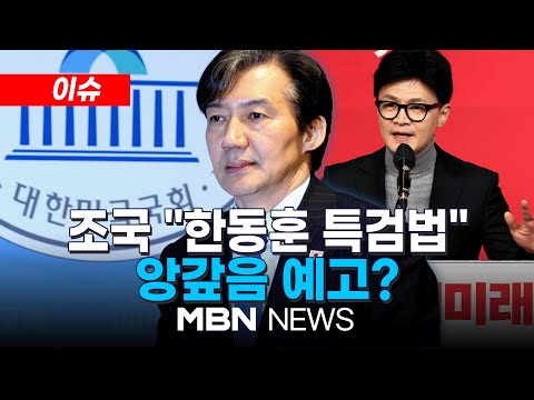 [이슈] '비례 출마' 조국 "22대 국회서 한동훈 특검법 발의" 24.03.13 l MBN NEWS