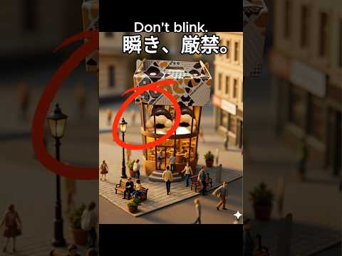 【AIが考えたミスド】ミニチュアの街並みがヌルヌル動くよ！ #ミスタードーナツ #ミスド #ミニチュア #AI動画 #shorts #AIart #AItrend