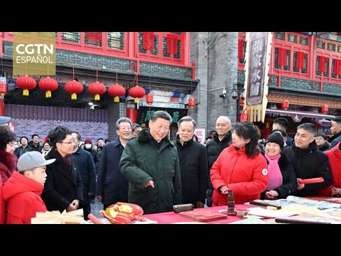 Xi Jinping visita Tianjin a mandos locales y ciudadanos en vísperas del Año Nuevo chino