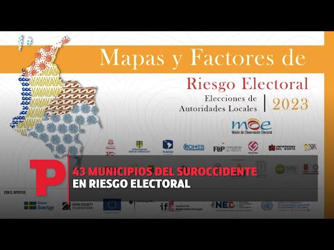 43 municipios del suroccidente en riesgo electoral 24.10.2023 | Telepacífco Noticias