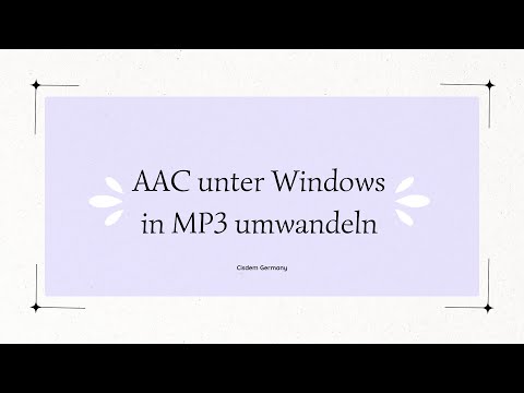3 leistungsstarke Software: AAC unter Windows in MP3 umwandeln