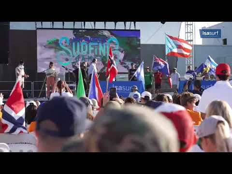 Ceremonia de apertura del Mundial de Surfing 2024 en Arecibo, Puerto Rico