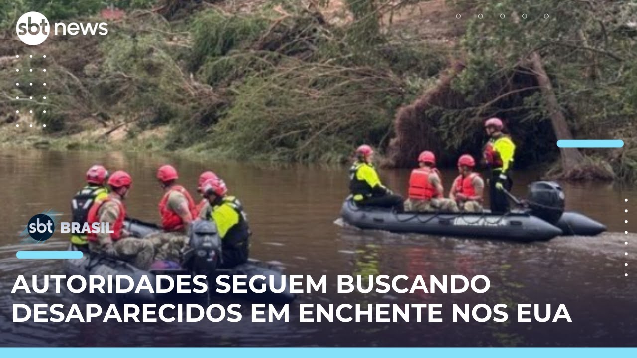 Enchente no Texas pelo menos 160 pessoas continuam desaparecidas | SBTBrasil