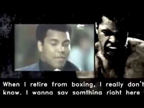 Muhammad Ali inspirational speech, what you gonna do when retire from boxing ?