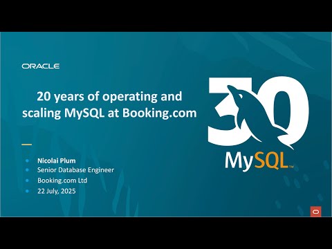20 Years of Operating and Scaling MySQL at Booking.com
