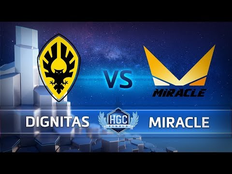 HGC Finals 2018 - Game 1 - Dignitas vs. Miracle - Bracket Stage Semifinals