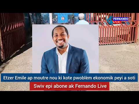 Etzer Emile ap moutre nou ki kote pwoblèm ekonomik peyi a soti