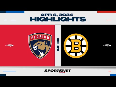 NHL Highlights | Panthers vs. Bruins - April 6, 2024