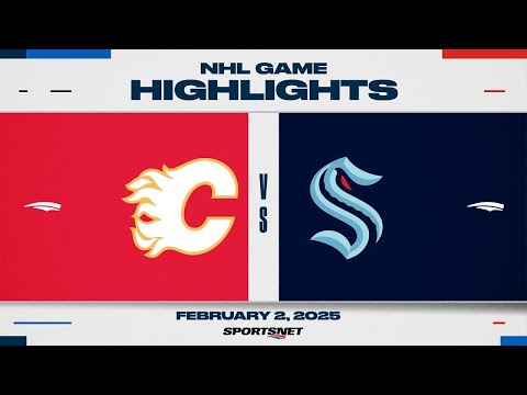 NHL Highlights | Flames vs. Kraken - February 2, 2025