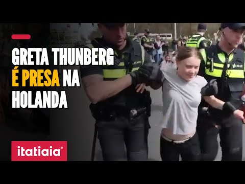 ATIVISTA GRETA THUNBERG É DETIDA EM PROTESTO NA HOLANDA