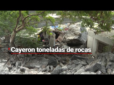 Desplome de rocas en el cerro de Topo Chico: Evacuación oportuna salva vidas de una familia