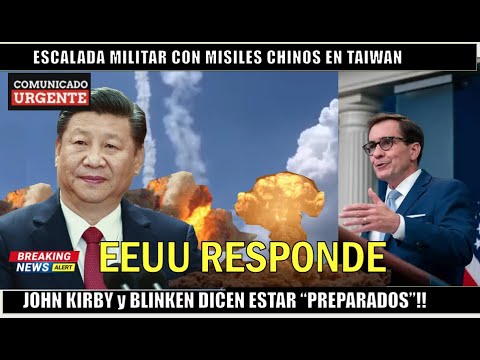 ?URGENTE! Misiles bali?sticos de China alrededor de Taiwa?n obligan a EEUU a responder