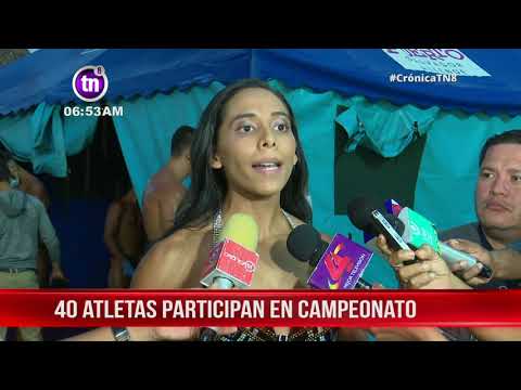 Atletas compiten en campeonato nacional de fisicoculturismo en Nicaragua