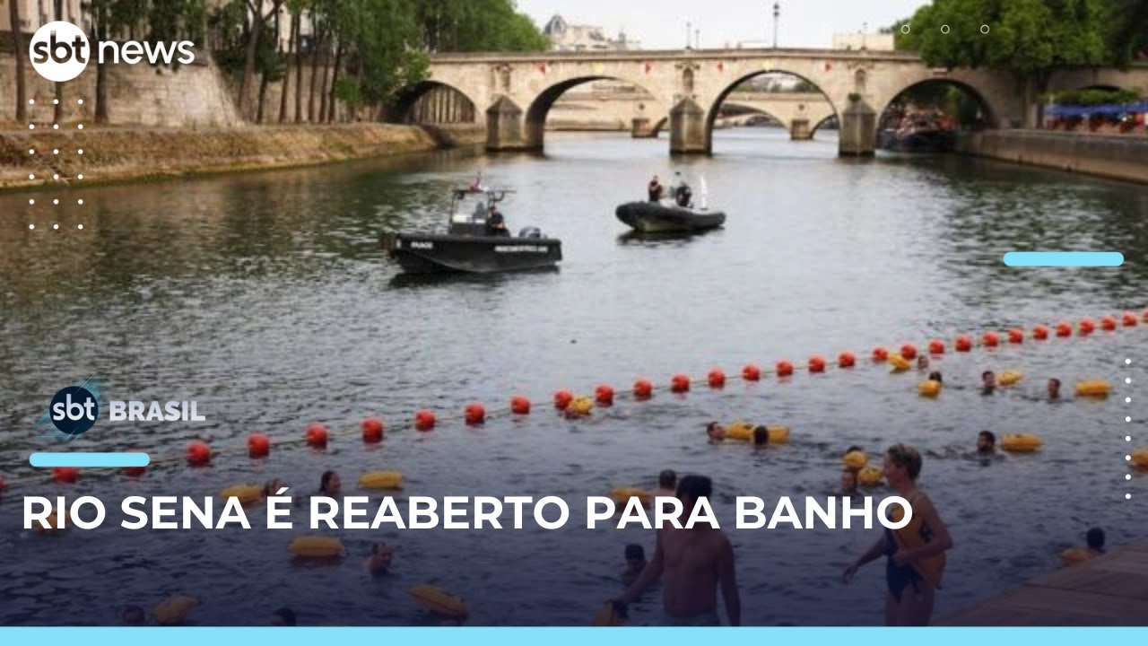 Rio Sena, em Paris, é reaberto para banho após 100 anos | #SBTBrasil