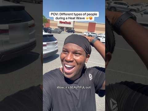 This heatwave had EVERYONE losing their minds 😭😭🙅🏾‍♂️ #heatwave