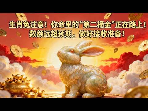 生肖兔注意！你命裏的“第二桶金”正在路上！數額遠超預期，做好接收準備！