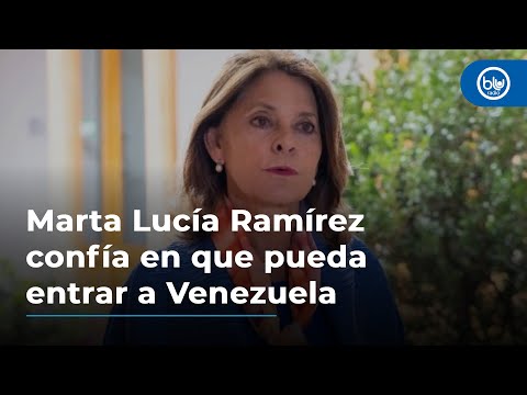 Marta Lucía Ramírez confía en que pueda entrar a Venezuela: Diosdado amenazó con expulsión