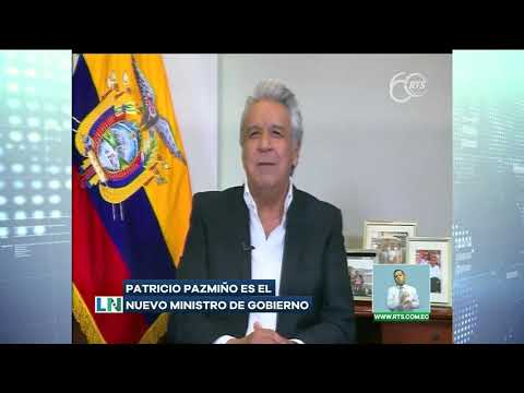 Lenín Moreno informó que Patricio Pazmiño en el nuevo ministro de Gobierno