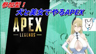 【APEX】参加型！犬と美女でやるAPEX【ゲーム実況】