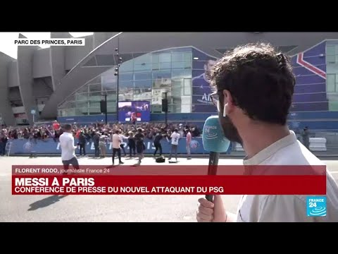Football : l'arrivée de Messi, très attendu par tous les supporters parisiens • FRANCE 24