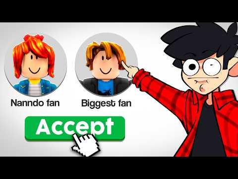 ACEITEI O PEDIDO DE AMIZADE DOS MEUS SEGUIDORES NO ROBLOX 🤩