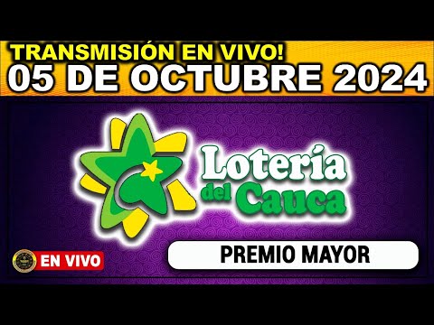 Resultado LOTERIA DEL CAUCA del SÁBADO 05 de octubre 2024.