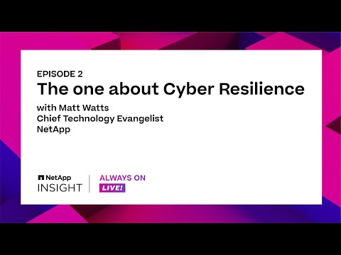The one about cyber resilience | INSIGHT Always On LIVE, episode 2
