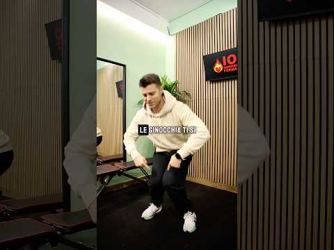 Le ginocchia vanno indentro nello squat - come correggere la postura #squat #ginocchia