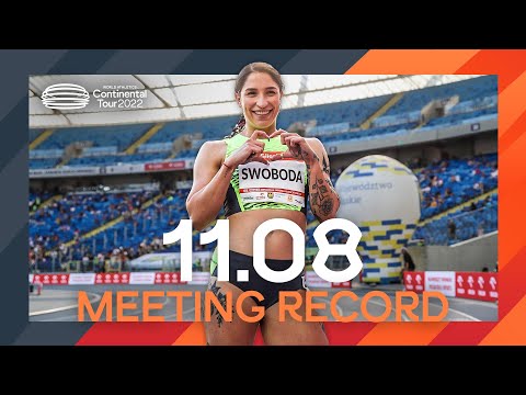 Ewa Swoboda returns over 100m in Chorzow | Continental Tour Gold Chorzow 2022