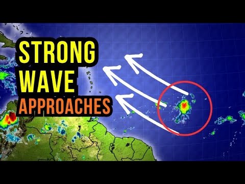 Strong Wave heads to the Caribbean...