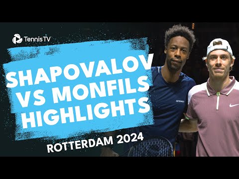 Denis Shapovalov vs Gael Monfils Highlights | Rotterdam 2024