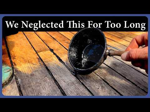 Pitching, Scraping and Oiling the Deck | Preparing Arabella for Sea Again