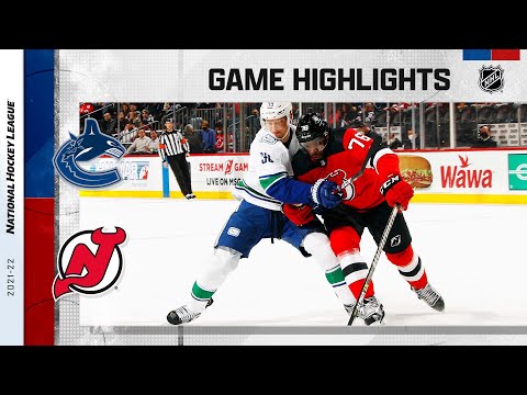 Canucks @ Devils 2/28 | NHL Highlights 2022 video clip