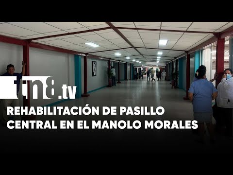 Mejor ambiente: Rehabilitan pasillo central del Hospital Manolo Morales - Nicaragua
