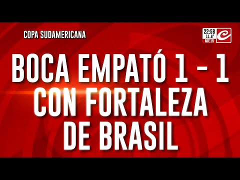 Boca empató 1-1 con Fortaleza de Brasil