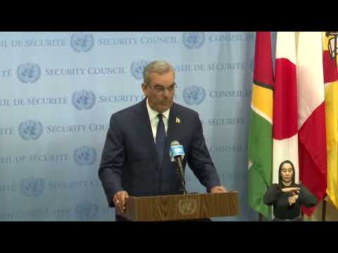 Declaraciones del Pdte  Luis Abinader tras su participación en el Consejo de Seguridad de la ONU
