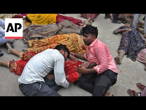 More than 100 dead in stampede at religious gathering in northern India, officials say