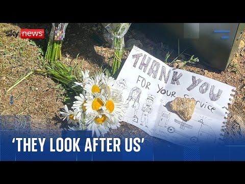 Community pays respects after two firefighters and a member of the public die after fire