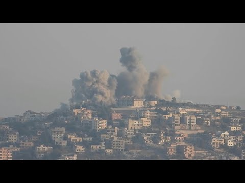 Israeli strikes on the southern Lebanese village of Khiam | AFP