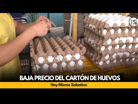 Baja precio del cartón de huevos