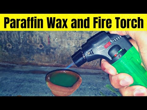 Paraffin wax Vs Fire torch🔥 | Candle Vs Big Lighter | Paraffin Experiment | Power Study | #Lighter