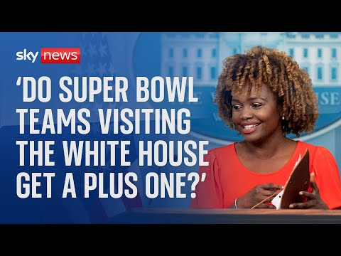 White House press secretary hosts the press briefing