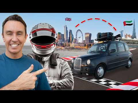 Ultimate Global Road Trip: London Black Cab Adventure with Formula 1 Driver