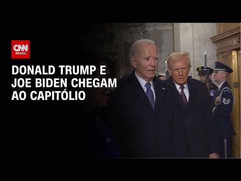 Donald Trump e Joe Biden chegam ao Capitólio | CNN NA POSSE DE TRUMP