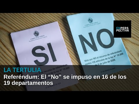 Referéndum: El “No” se impuso en 16 de los 19 departamentos