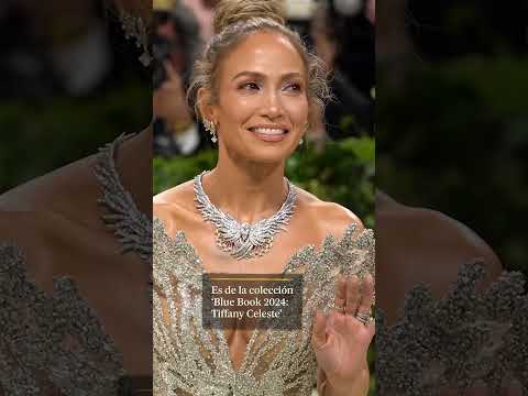 Jennifer López luce uno de los collares más lujosos de Tiffanny en la Met Gala 2024 #shorts