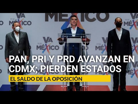 PAN, PRI y PRD avanzaron en CdMx, no ganaron Congreso y perdieron estados