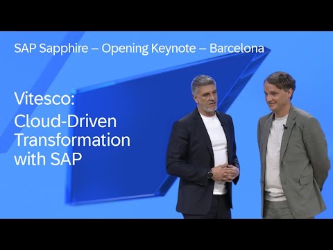 Vitesco: Cloud-Driven Transformation with SAP | SAP Sapphire 2024